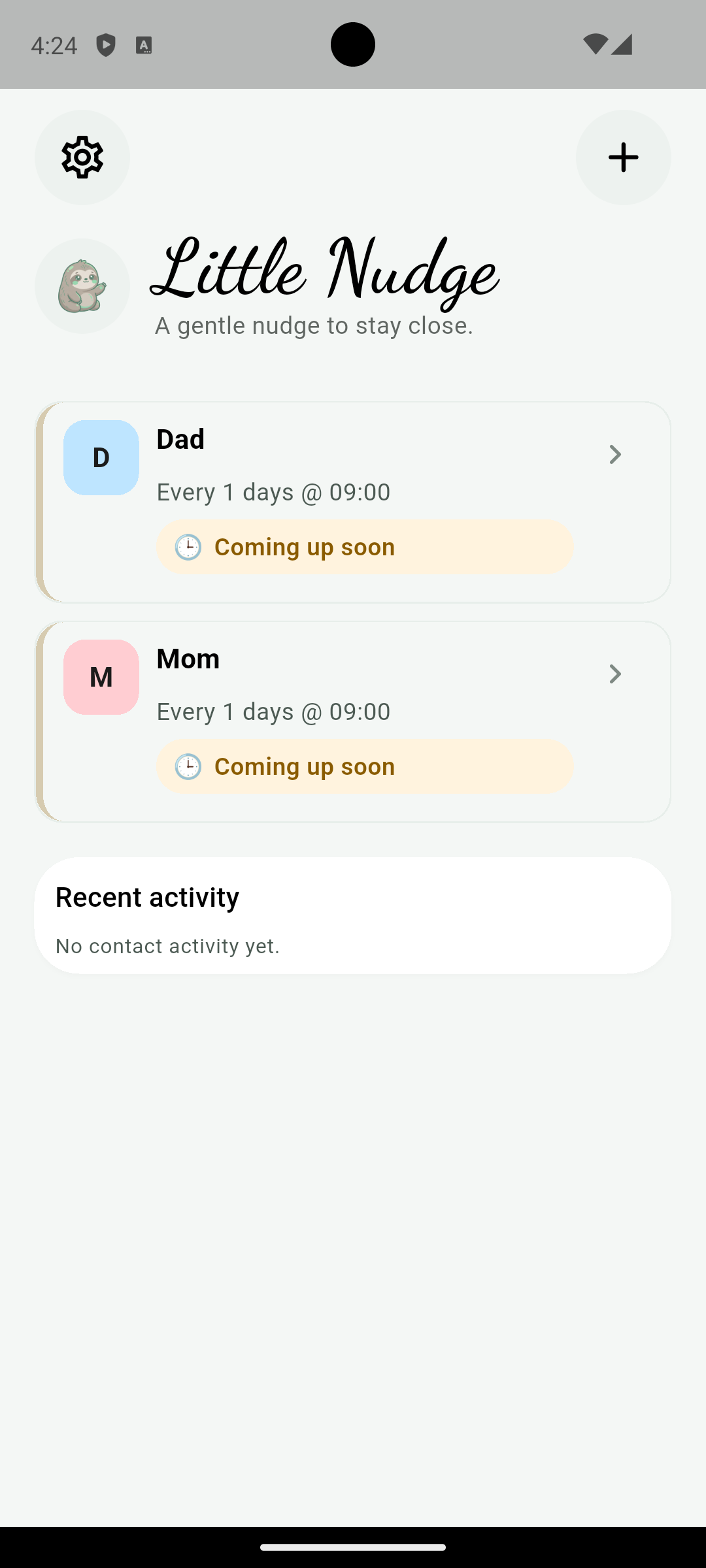 Add your people Android preview