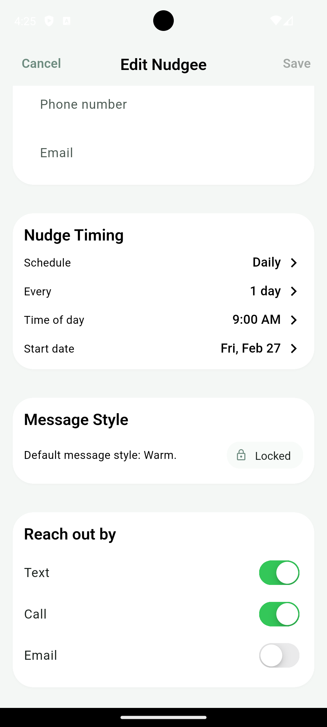 Choose a rhythm Android preview
